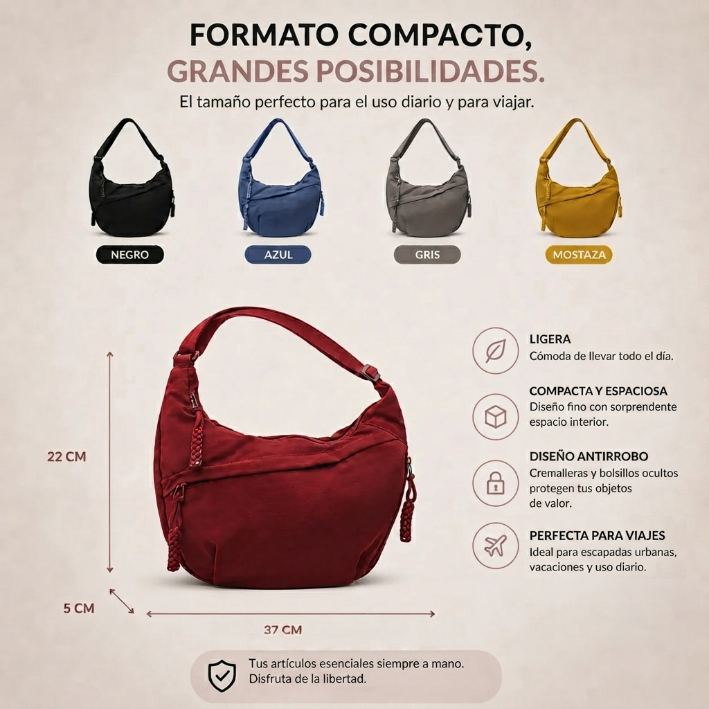 Mara | Bolso de Hombro Azul